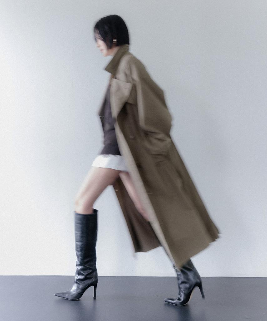 MEMUA Stance Oversized Trench Coat