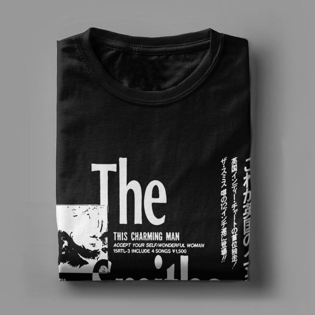 Музыка The Smiths Мужская футболка Винтажная футболка с коротким рукавом и круглым вырезом Футболка из чистого хлопка Одежда на день рождения