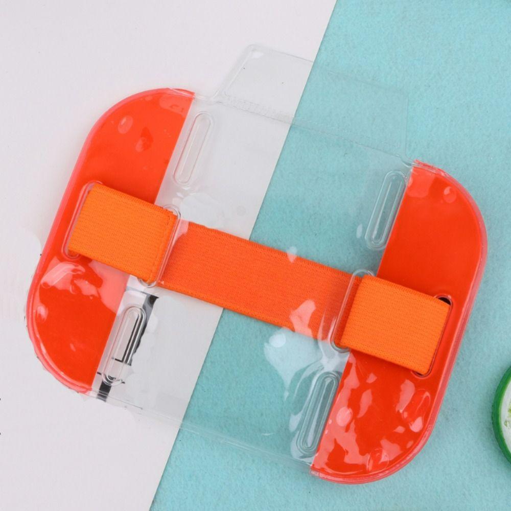 Band Bag Card Bag Women Photo Armband Transparent Elastic Arm Band ID Badge Holder Credit Card Case