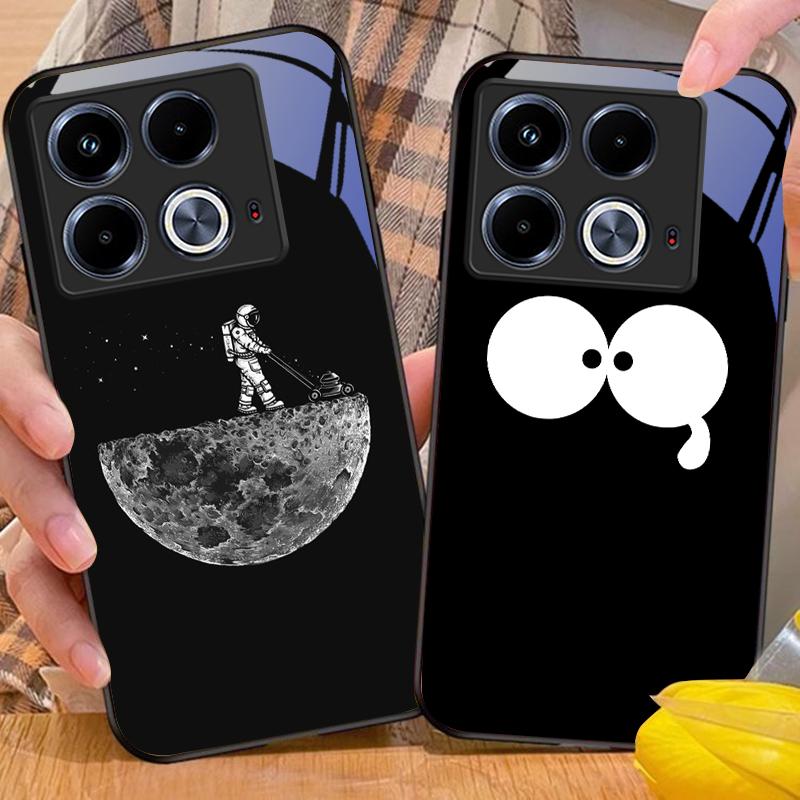 Astronauts Universe Для Infinix Note 40 4G 30i 12 G96 Smart 8 Hot 9 Play 10 11S 12 20i 50 Pro Plus 5G Чехол для телефона из закаленного стекла