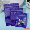 50pcs Jewelry Earring Self Sealing Bag Iridescent Laser Pouches Resealable Storage Bag