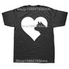 Funny The Heart of The American Akita Dog Graphic T-shirts Men Women's Fashion Casual Tshirt 100% Cotton Loose Oversized T Shirt