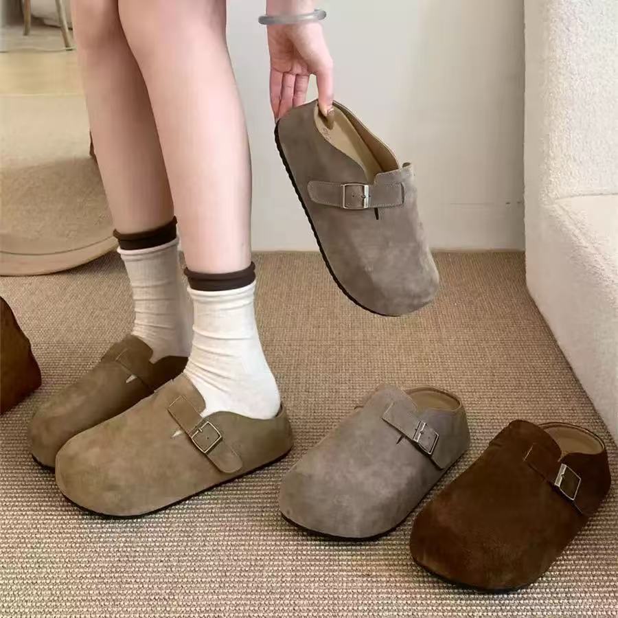 Женские Birkenstocks на толстой подошве с внутренней танкеткой для низкорослых, для весны и лета, шлепанцы с одной лямкой, и женская обувь