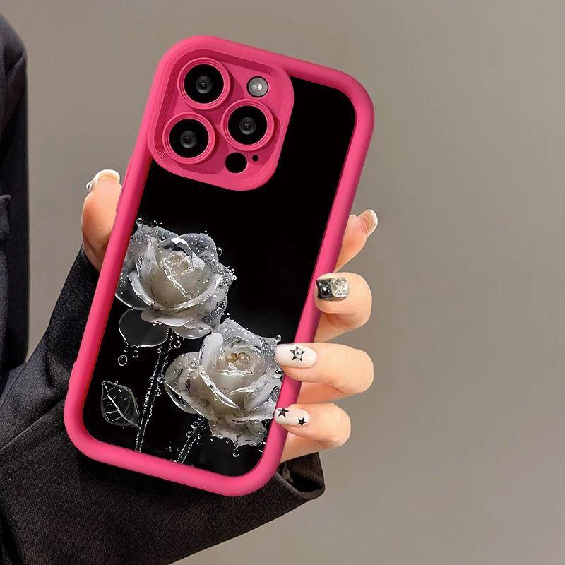 Чехол для мобильного телефона Rain and Dew Rose для iPhone17ProMax 17 Apple 16 матовый 14/15 Премиум 12 фабрика