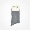 UNBDAY Women's 2-1 Gold Color Socks - Light Gray