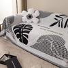 Large Leaf Sofa Cover Mat Throw Blanket Living Room Houndstooth Sofa Couple Position Modern Throw Camping Picnic Blanket