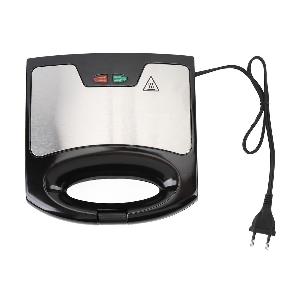 Электрическая вафельница мощностью 800 Вт с антипригарным покрытием, компактный небольшой электрический гриль, идеально подходит для