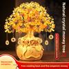 Citrine Cash Cow Fortune Tree Ornament Lucky Living Room Bafanglai Housewarming New Home Store Gold Ingot Handmade