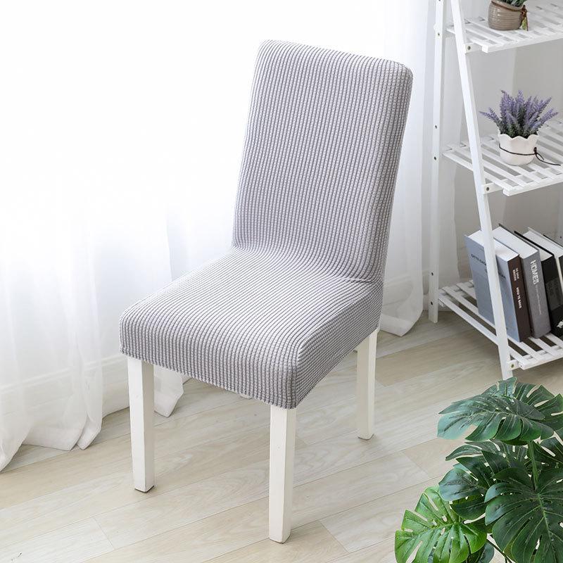Эластичный чехол из флиса, чехол для стула, высококачественный, всесезонный, универсальный, бытовой, полиэстер, подушка для сиденья обеденного стола, чехол для стула