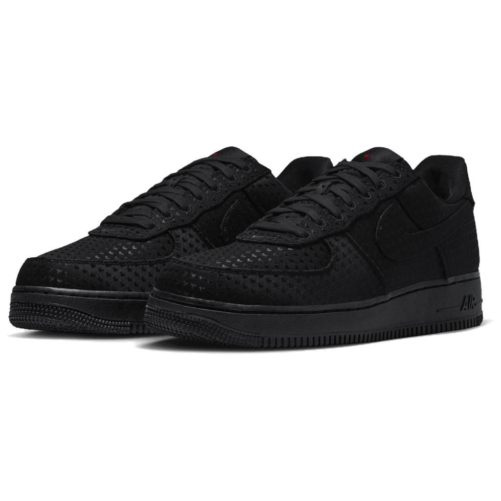 Nike Air Force 1 Тканевая амортизация Низкие кеды для скейтбординга Мужские Черные IB6836-001