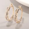Fashion Women's Jewelry Gold Zircon Earrings Romantic Valentine's Day Gift Engagement Earrings Wedding Earrings Anniversary Women's Jewelry