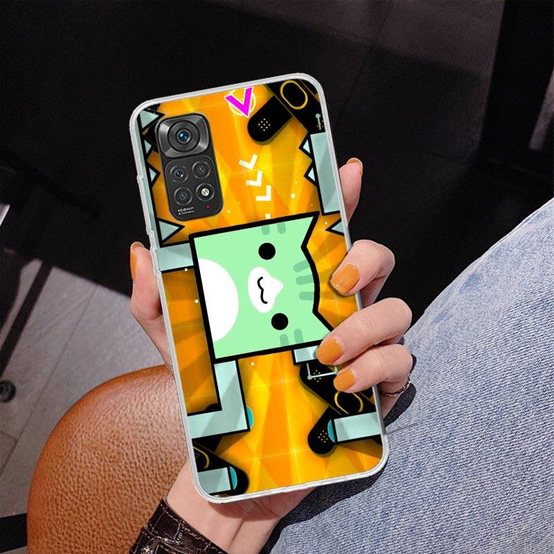 Чехол для телефона Geometry Dash для телефона для Xiaomi Redmi Note 15 14 14S 13 Pro Plus 12 12S 11S 11E 10S 10 11T 5G Уникальный Чехол