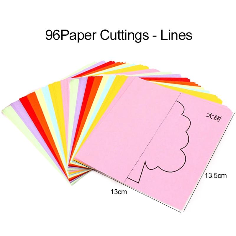 Children Handmade Material Set Puzzle Handicraft Toys Twisting Rod Plush Ball Simulated Eye Button Patch Paper Cuttings TMZ