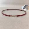 Leather Summer Genuine Girl Slim Waist Belt Metal Buckle Dresses Decoration