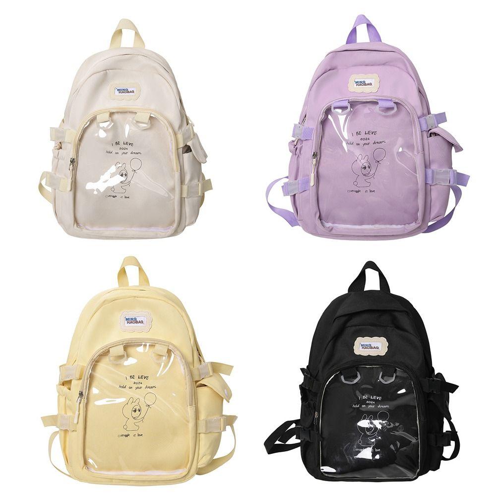 Nylon Transparent Handbags PVC Satchels Bag New Design Shoulder Bag  Teenage Girls