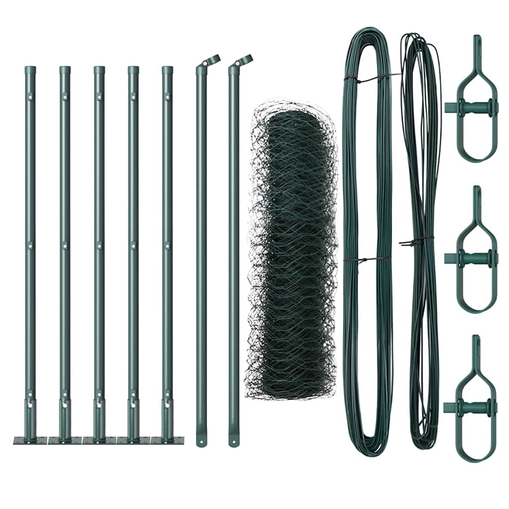 Welded Wire Fence with Concrete Foundation 10 x 0.4 m (W x H)