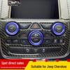 Jeep Grand Cherokee AC Knob Decorative Rings - Interior Mod Kit