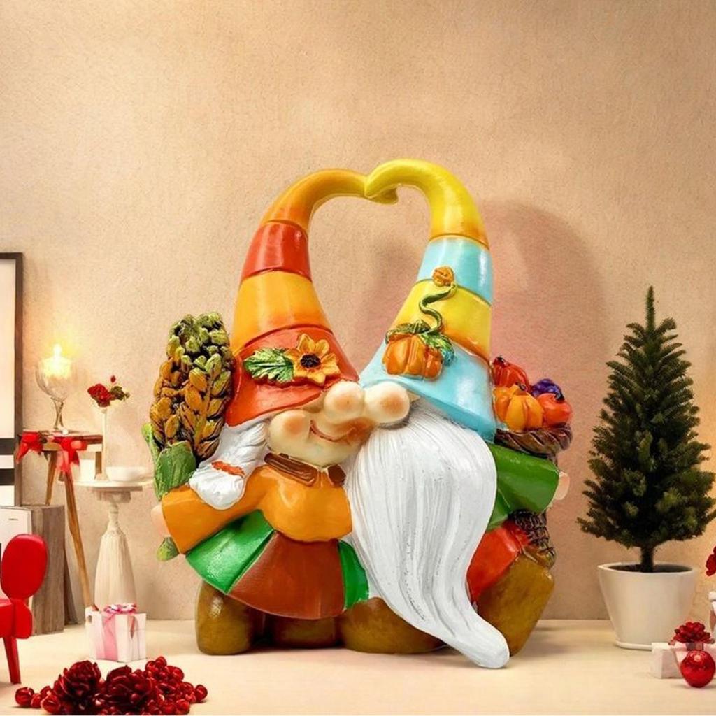 Gnomes Decorations For Home Gnome Figurines Resin Statue Sculpture Seasonal Harvest For Indoor Outdoor Thanksgiving Garden