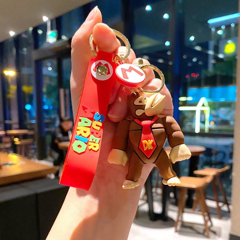 Cartoon Lightning Music Dinosaur Keychain Doll Pendant Animation Keychain Student Schoolbag Pendant