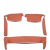 For Galaxy Starship 7 EMI Foot Mats Anti-kick Pads Seat Protective Pads Door Sill Strips Protective Suede Anti-scratch