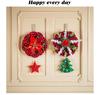 Christmas Wreath & Star Pendant - Festive Door & Window Decoration