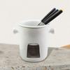 Chocolate Fondue Pot Cheese Cookware Melter Snack Porcelain Melting Serving
