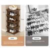Бамбуковая обувница для прихожей 3/5/7 ярусов, сверхпрочная деревянная, отдельно стоящая, в деревенском стиле, для гостиной, спальни, гардероба, органайзер для обуви и сапог, угловая полка для хранения