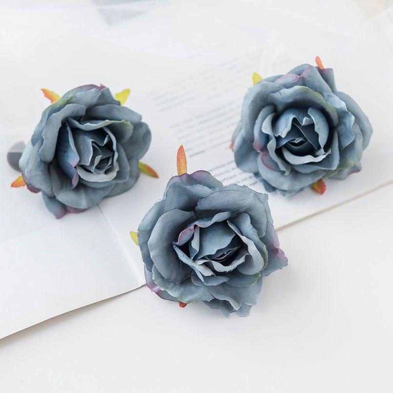 50/100 шт. Шелковая роза Искусственный цветок Уличная защита от УФ-лучей Свадебный букет невесты Арка стена Рождественский венок Для дома Сделай сам Горячая распродажа