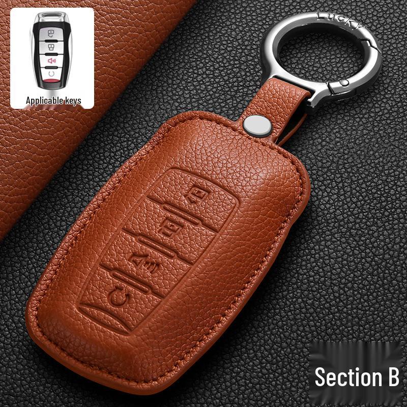Подходит для Great Wall Haval H6 Чехол для ключей из ПУ - Премиум m6/h2s/h5/F7 Haval Автомобильная стильная сумка для ключей