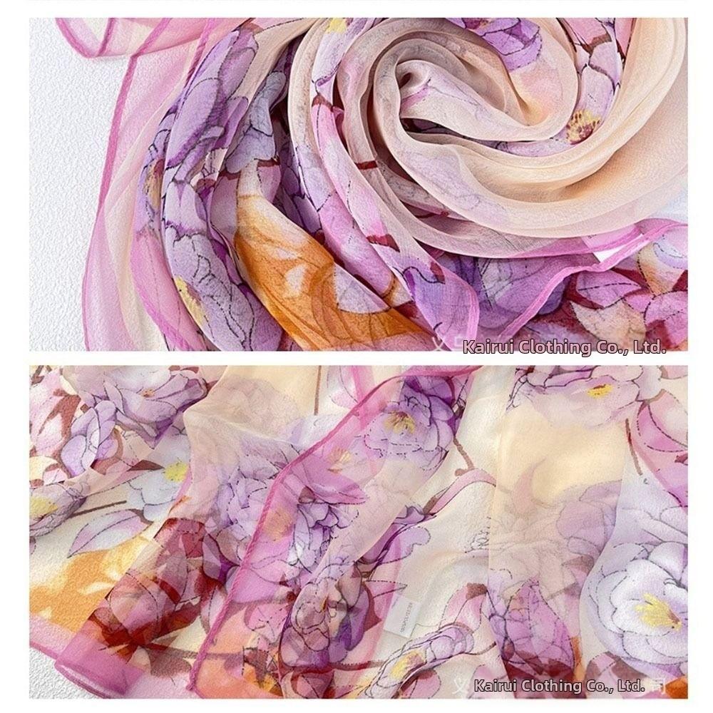 Sun-Resistant Beach Shawl Breathable Bandana Portable Sunscreen Hijab for Women