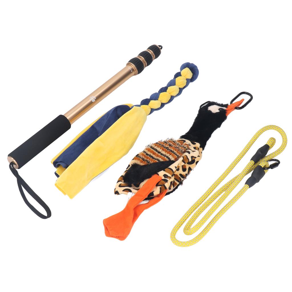 52 Inch Telescopic Dog Teaser Stick Flirt Pole for Dog Interactive Flirt Pole Toy Dog Extendable