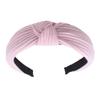 Knotted Headband for Women Fashion Knitted Fabric Hairhoop High Skull Wide Headband for Face Washing and Daily Skincare