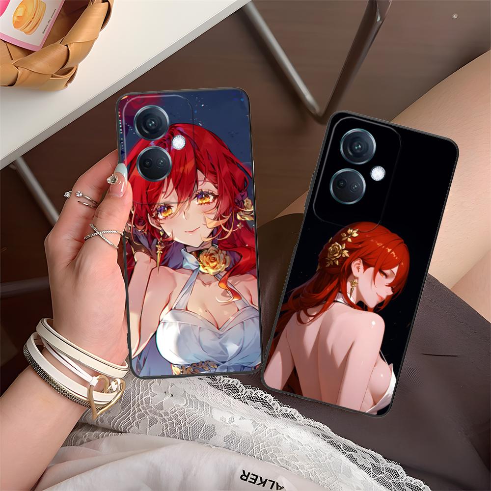 HSR Himeko Матовый ТПУ Чехол для Мобильного Телефона для OPPO Reno 14 13 12 11 10 9 8 7 6 5 F T Pro 5G Цветной Печатный Чехол