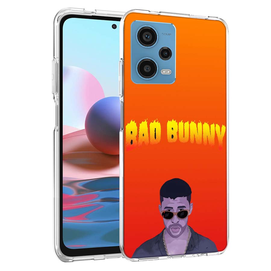 B-Bad B-Bunny Phone Case For Redmi Note 13 12 14 15 Pro Plus 13R 11 11T 11E 11S 10 Pro 10S 9 9S Cover Cell Clear TPU Capa Cases