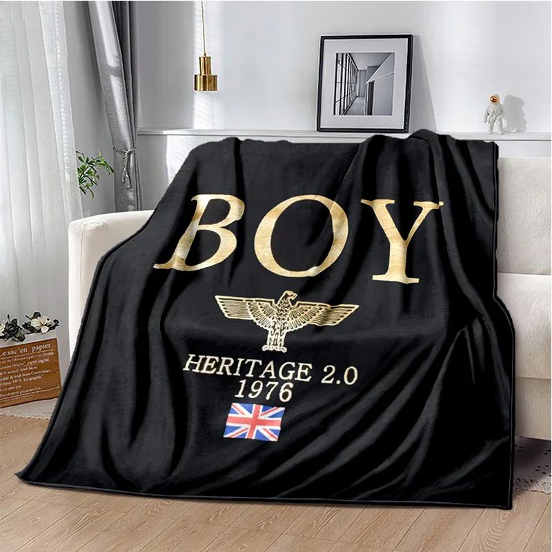 Уникальное одеяло в британском панк-стиле с логотипом B-BOY LONDON Eagle, напечатанное на фланели, для дивана, декоративное постельное белье, плед