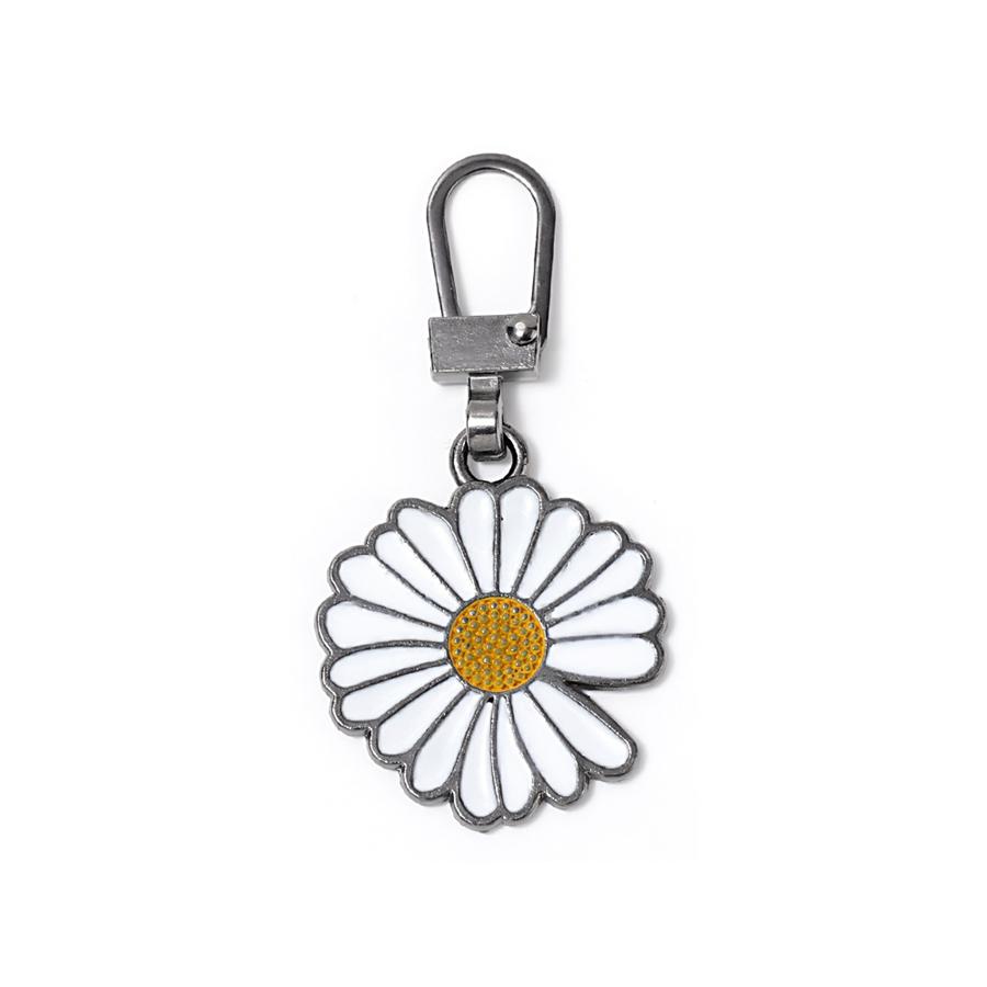 5 шт. съемные сменные ломтики на молнии, головка с замком, без инструментов, пальто, одежда, ломтики головы с подвеской, маленькая ромашка