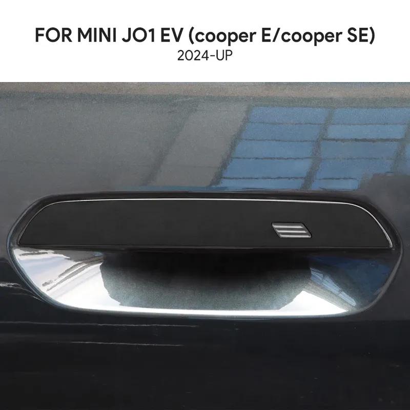 Итальянская замша Top для Mini Electric Cooper E SE J01 EV 2024 2025 Наклейка на ручку двери Панель внешней отделки Аксессуары