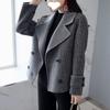 Short Plaid Coat Women's Autumn and Winter Korean Temperament Joker Woolen Coat