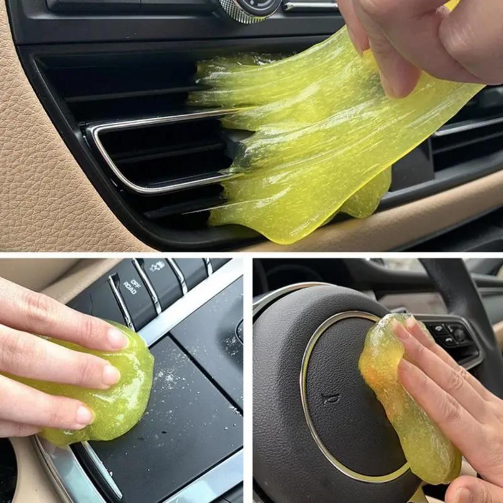 Чистящий клей для клавиатуры компьютера Портативный пылесос Мягкий клей Воздухозаборник салона автомобиля Чистящая грязь из кристаллов