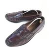 80s-90s USA Vintage Allen Edmonds Walden Leather Loafer Moccasin Wide 10EEE / 28.0cm / Dark Brown Dress Shoes(USED)