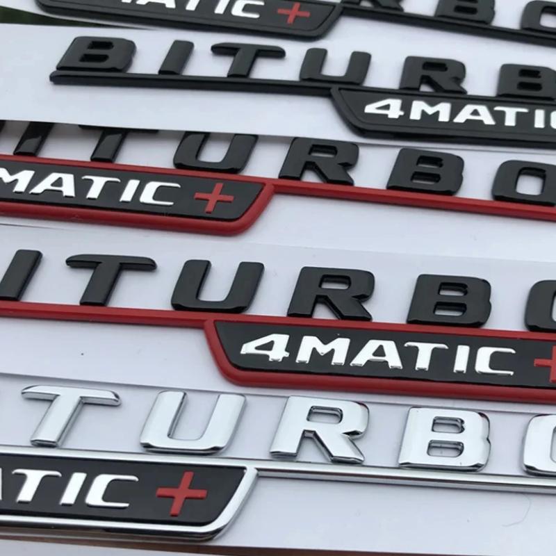 3D Эмблема Шильдик BITURBO 4MATIC Наклейка на Крыло Автомобиля Для Mercedes C43 AMG W205 W204 E43 W213 W212 GLC43 GLE43 W166 W167 Аксессуары