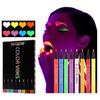 Candy Color 8 Fluorescent Eyeliner Set Matte Body Paint Glow Color Liquid Eyeliner Waterproof Sweat Dry
