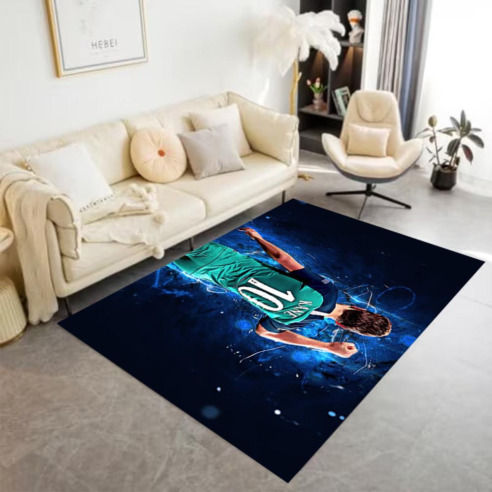 Football Player Action Floor Rug Office Rug Design for Foyer Entryway Study room Living Rooms Antislip Carpet Office home decor Gift for Festivals