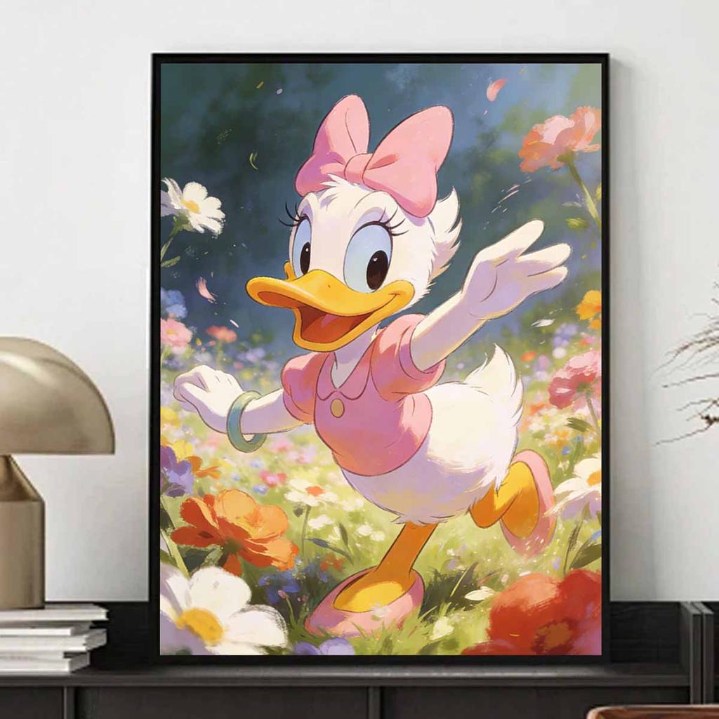 Disney Daisy Duck flower garden diamond painting art painting handmade diy5D home decoration gift