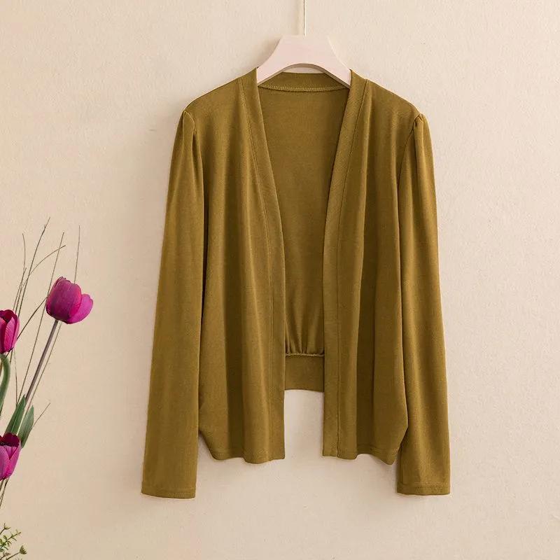 Новый осенний женский с V-образным вырезом, модный, однотонный, универсальный, повседневный, высококлассный вязаный универсальный топ