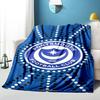 Ports-mouth Fc Anniversary Printed Throws Blanket Soft Flannel Blankets for Couch Bed Gifts for Men Women Picnic blanket Christmas gifts