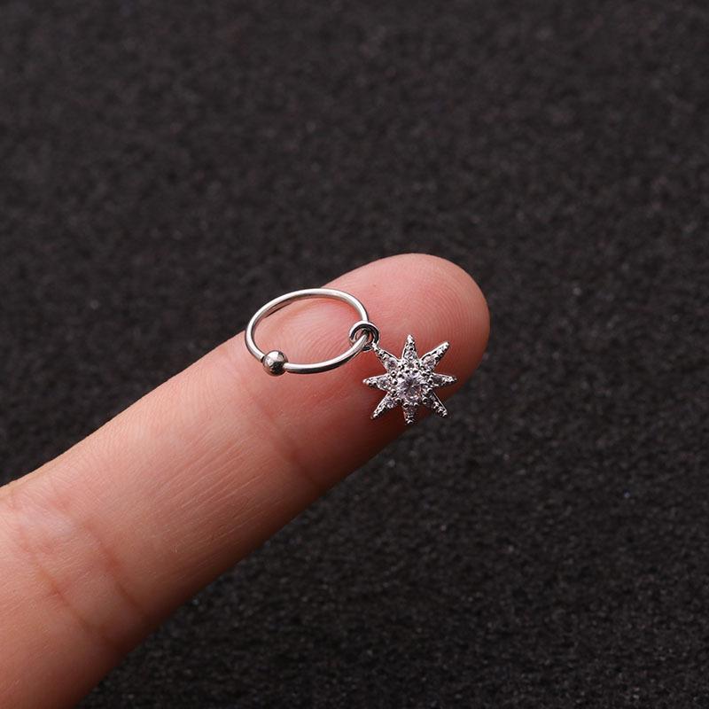 1 шт. серьги с кристаллами для пирсинга ушей висячие серьги-гвоздики для хряща, спирали козелка, модные ювелирные изделия