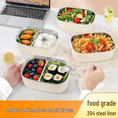Портативный bento-бокс из нержавеющей стали - Герметичный контейнер для обеда для офисных работников и студентов