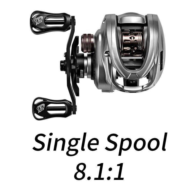 SOLOKING ACURA HICC50 136g Ultralight Baitcasting Reel BFS Fishing Reel 7.1/8.1 Gear Ratio Saltwater 10+1BB 4KG Power Baitcaster