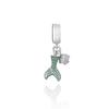 925 Silver Ocean Charm Pendant Turtle Dolphin Mermaid DIY Bracelet Jewelry Women Gift Fashion Blue Series